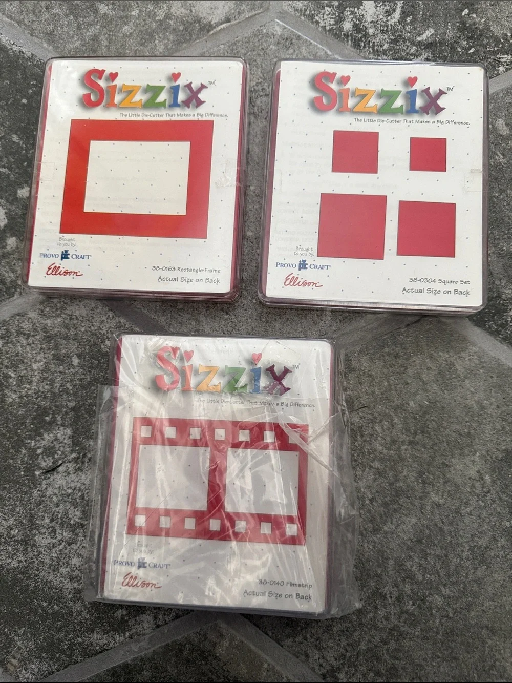 Giant Lot of 20 Sizzix Craft Die Cut Set Assortment - Large, Medium, Small